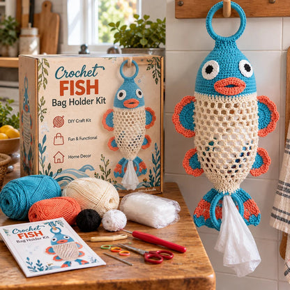 DIY Crochet Animal Bag Holder – Cute Hanging Storage
