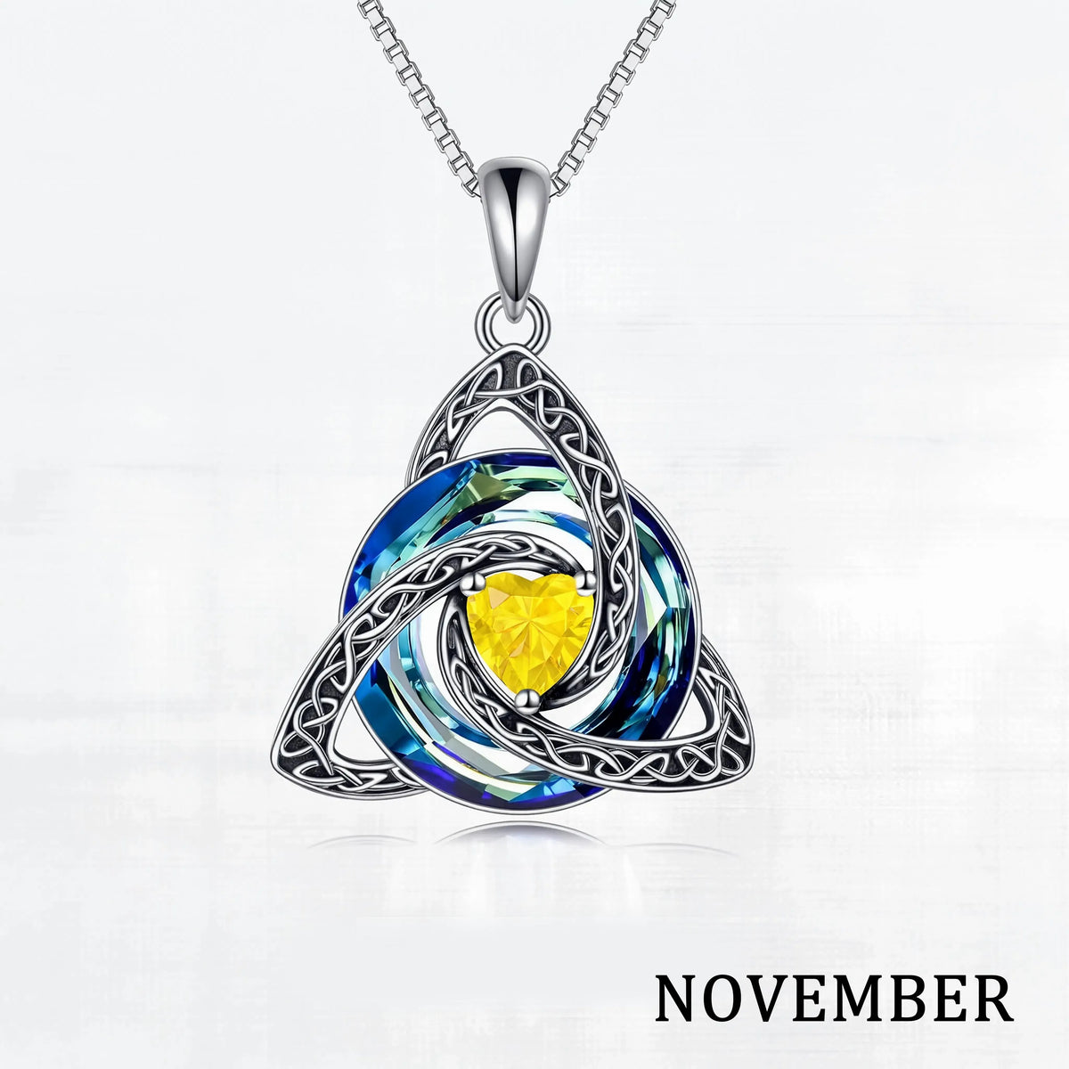 Birthstone Celtic Knot Necklace