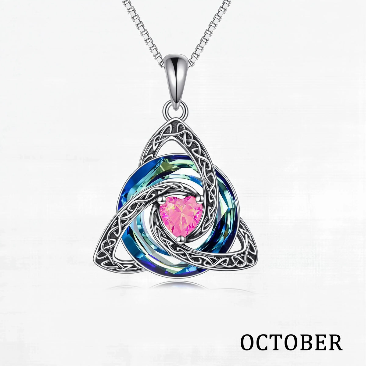 Birthstone Celtic Knot Necklace