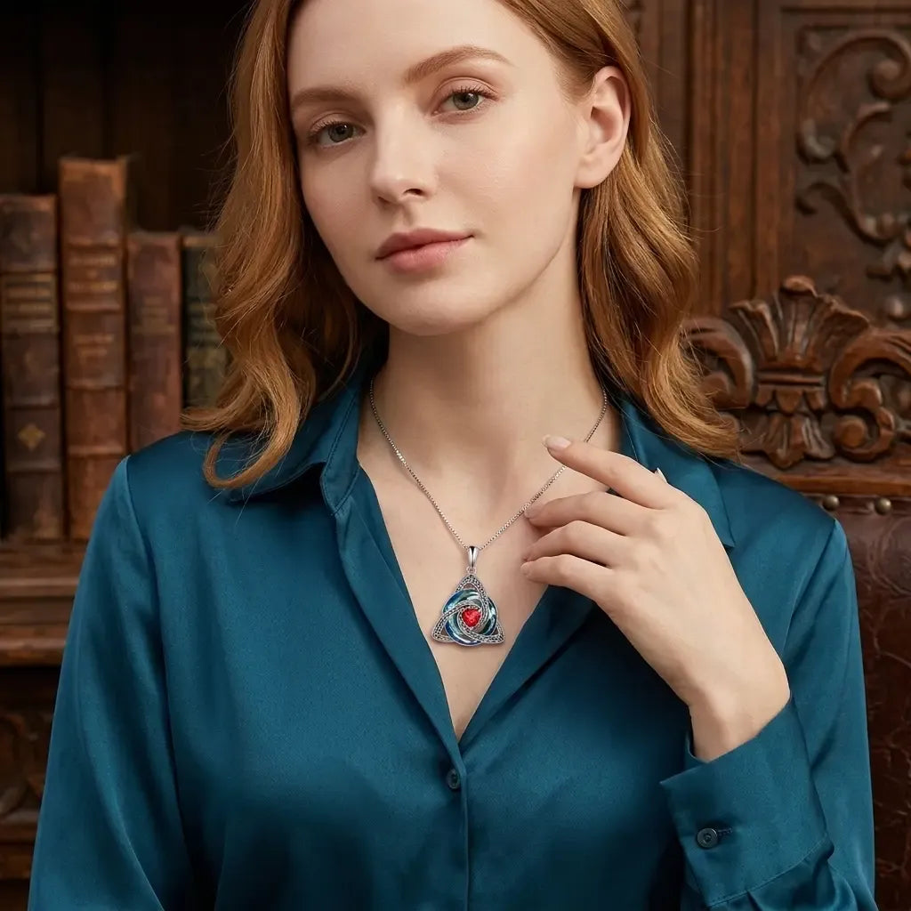 Birthstone Celtic Knot Necklace