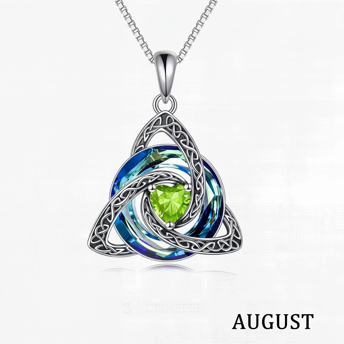 Birthstone Celtic Knot Necklace