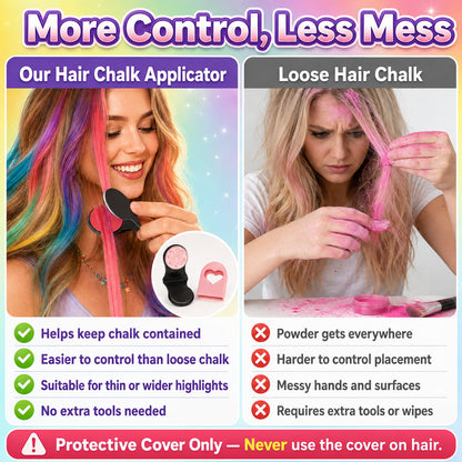🔥50% OFF🌈12-Color Temporary Hair Chalk Applicator Set