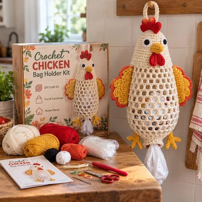 DIY Crochet Animal Bag Holder – Cute Hanging Storage