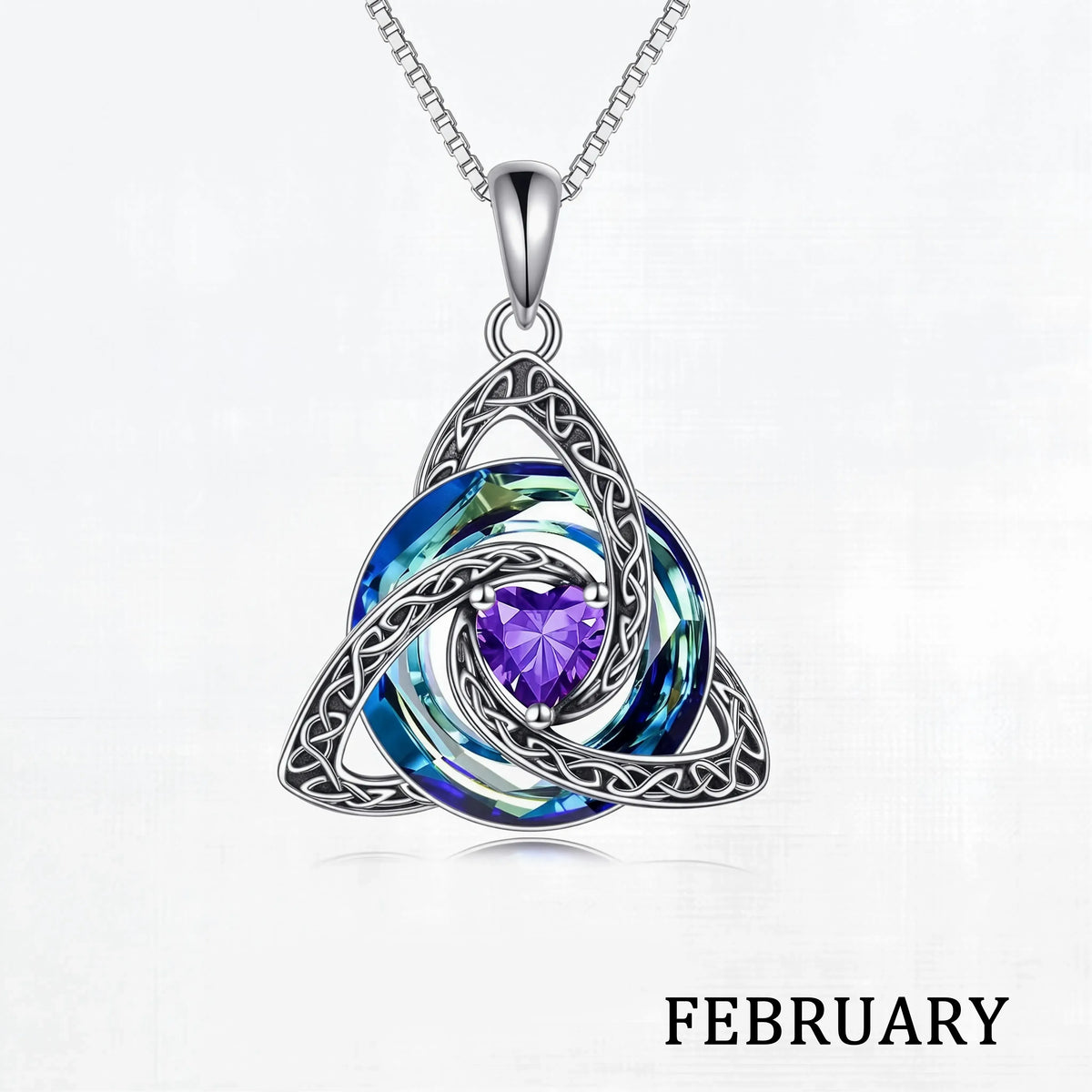 Birthstone Celtic Knot Necklace