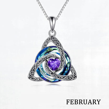 Birthstone Celtic Knot Necklace