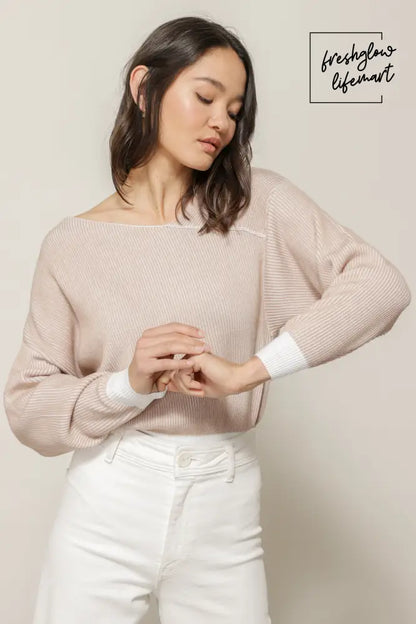 FAVORITE OFF SHOULDER SWEATER 1