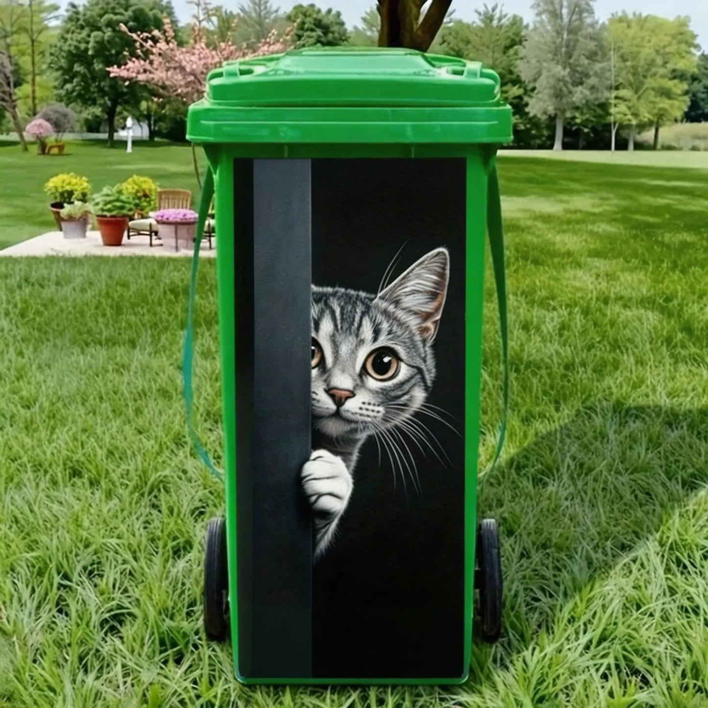 Funny Animal Trash Can Stickers 😂