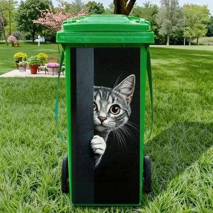 Funny Animal Trash Can Stickers 😂
