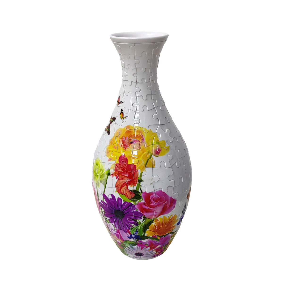 DIY 3D Jigsaw Puzzle Flower Vase