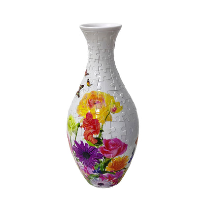 DIY 3D Jigsaw Puzzle Flower Vase