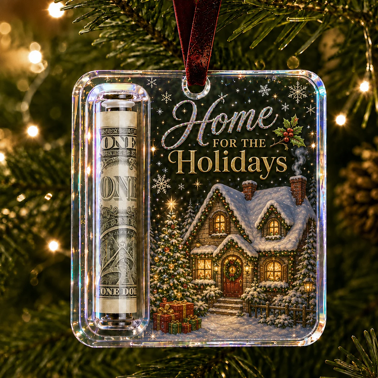Christmas Cash Gift Ornament – Make Money Feel Like a Real Gift 🎄💵