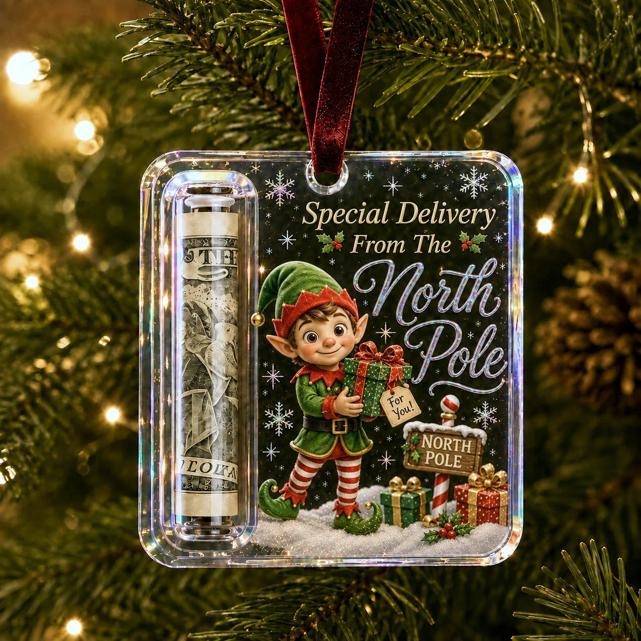 Christmas Cash Gift Ornament – Make Money Feel Like a Real Gift 🎄💵