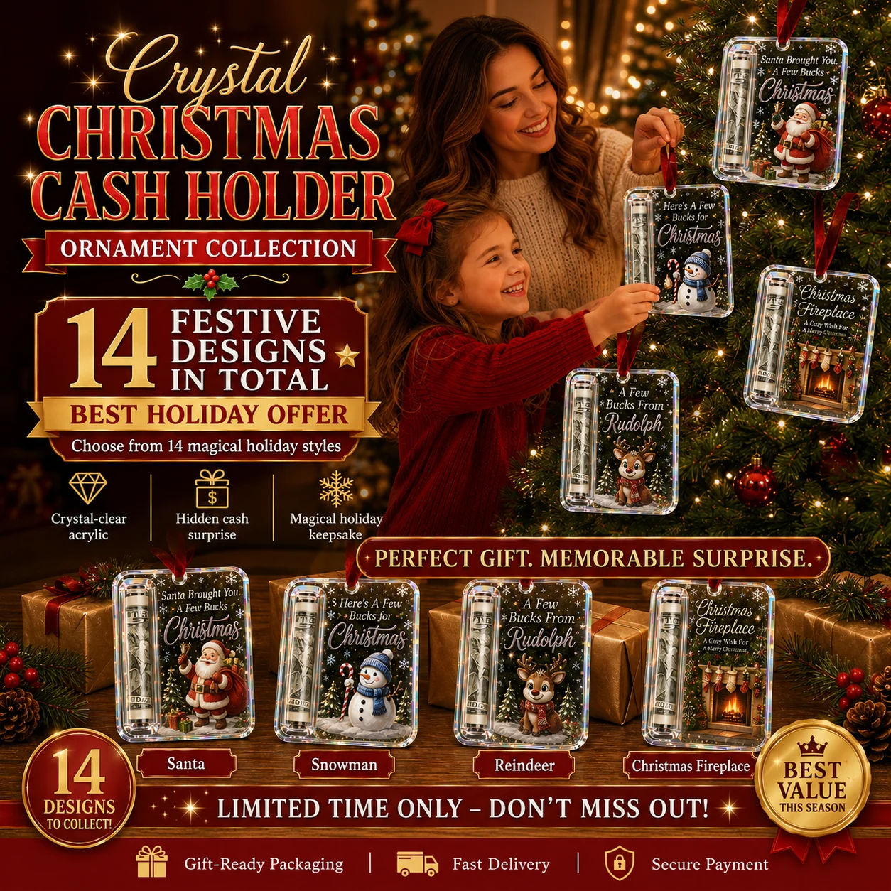 Christmas Cash Gift Ornament – Make Money Feel Like a Real Gift 🎄💵