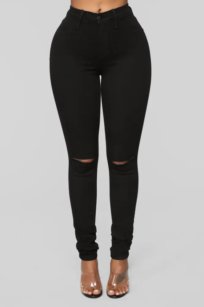 Narrow waist skinny jeans - Black Jeans