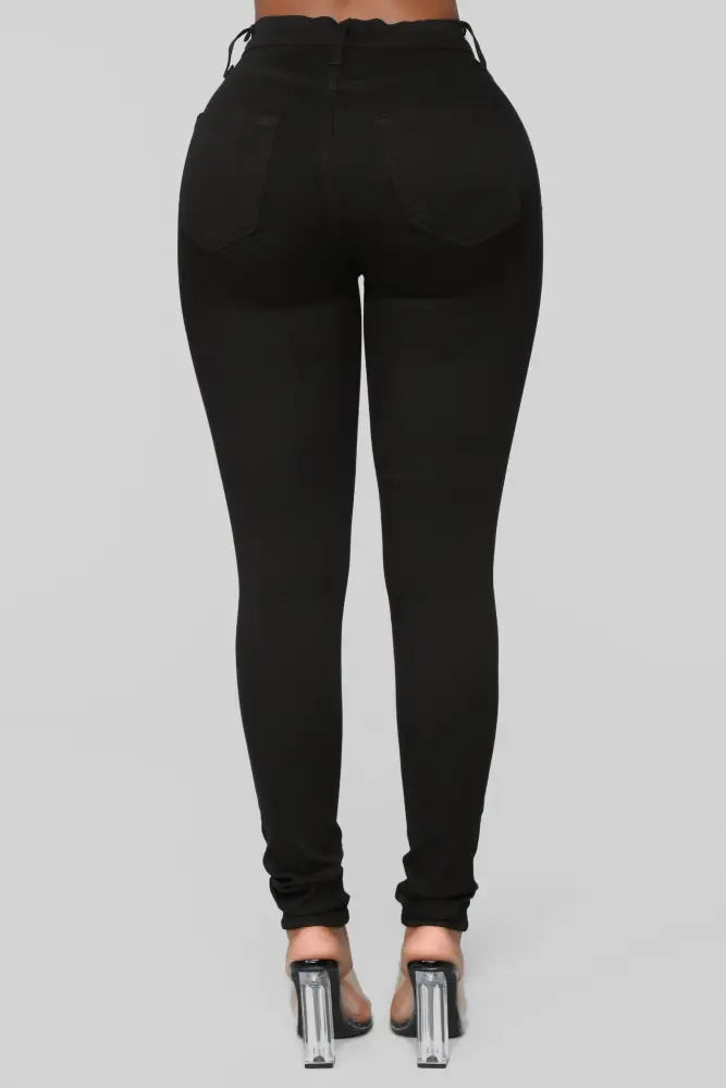 Narrow waist skinny jeans - Black Jeans