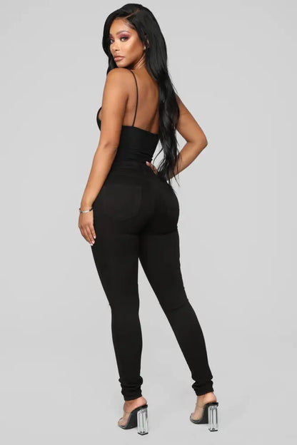 Narrow waist skinny jeans - Black Jeans