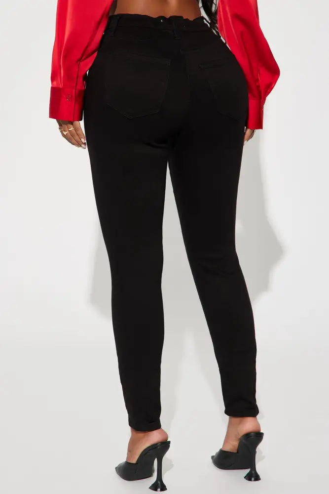 Narrow waist skinny jeans - Black Jeans
